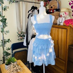 Cami top and layer skirt